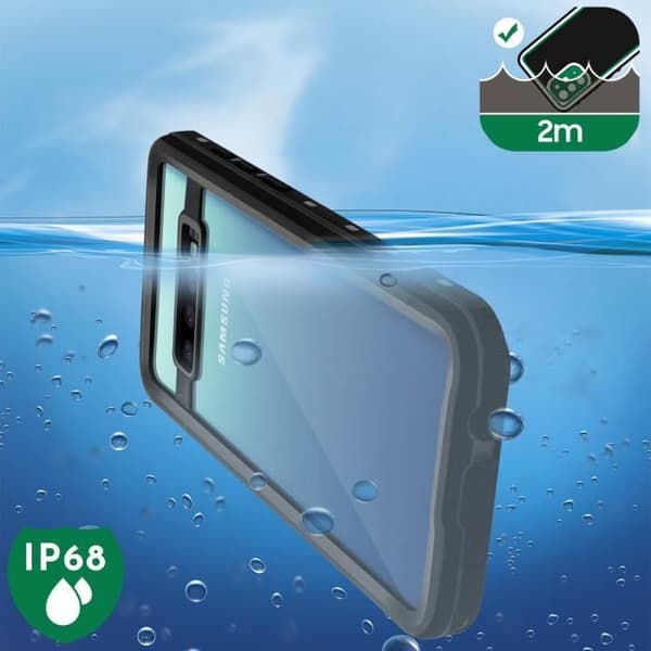 Coque - REDPEPPER - Samsung Galaxy S10 Plus - Vattentålig 2m - Bi-material - Stöttålig