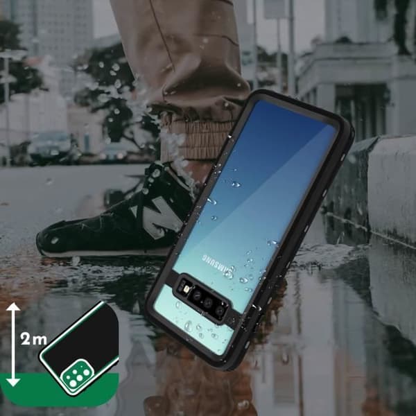 Coque - REDPEPPER - Samsung Galaxy S10 Plus - Vattentålig 2m - Bi-material - Stöttålig