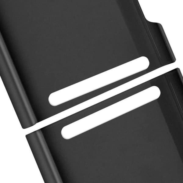 Fodral till Samsung Z Flip 3 i 2 delar Rigid Anti-slip Strip Svart