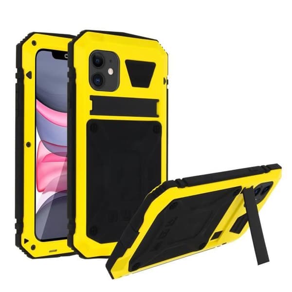 Coque iPhone 11 - AVIZAR - Tank Series - Aluminium - Silikon - IP54