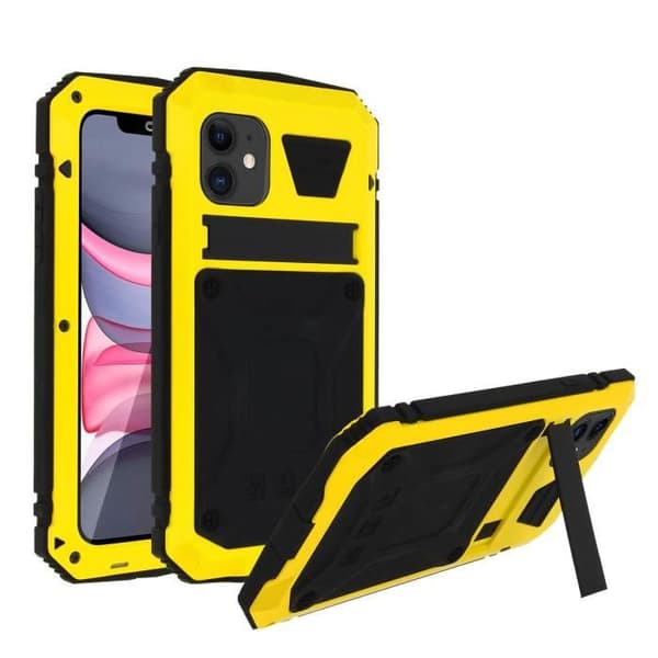 Coque iPhone 11 - AVIZAR - Tank Series - Aluminium - Silikon - IP54
