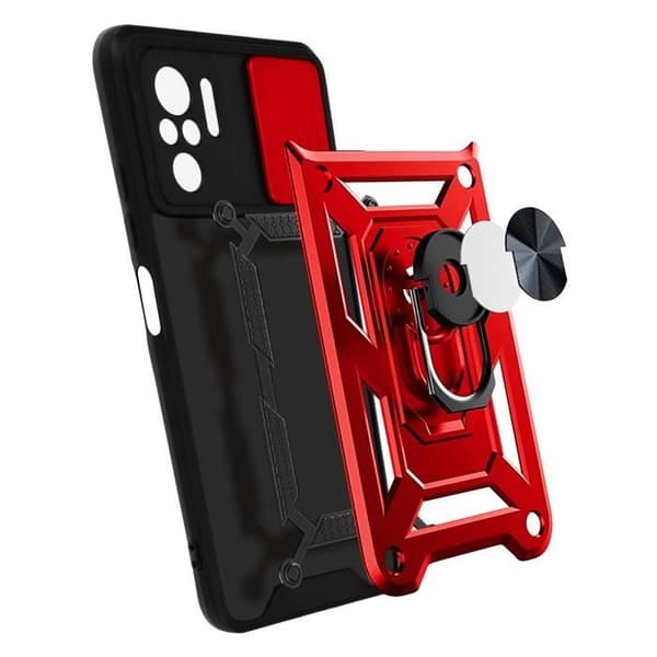 Coque - AVIZAR - Xiaomi Redmi Note 10 Pro - Röd - Stötabsorberande - Bi-Material