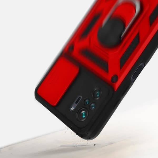 Coque - AVIZAR - Xiaomi Redmi Note 10 Pro - Röd - Stötabsorberande - Bi-Material