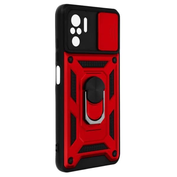 Coque - AVIZAR - Xiaomi Redmi Note 10 Pro - Röd - Stötabsorberande - Bi-Material