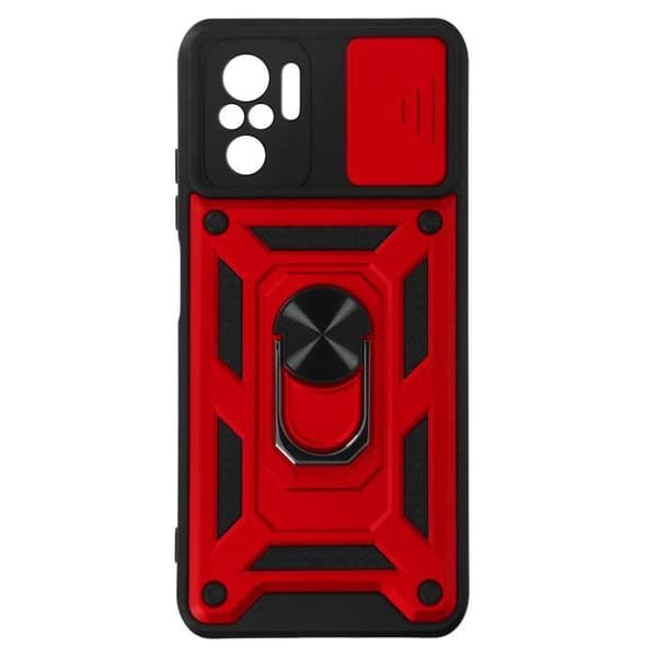 Coque - AVIZAR - Xiaomi Redmi Note 10 Pro - Röd - Stötabsorberande - Bi-Material