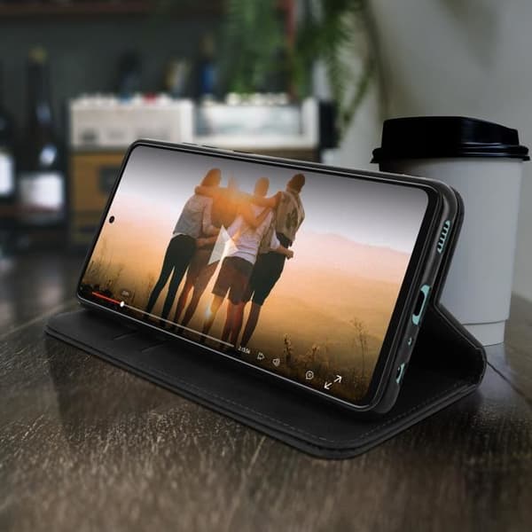 Plånboksetui - Samsung - A52/A52s - Ekoskinn - Video Stöd - Magnetisk Stängning