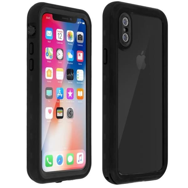 iPhone X och XS-fodral - Apple - Vattentät IP68 - Stötsäker - Skydd upp till 2m - Svart