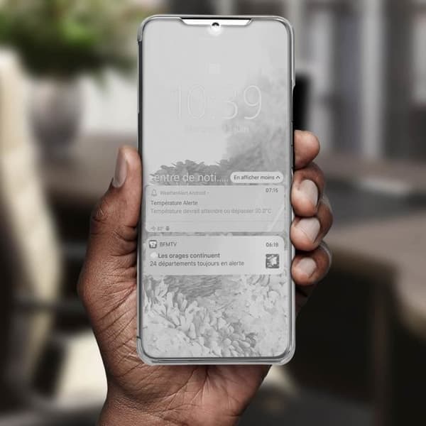 Hus - AVIZAR - Galaxy S20 - Spegel Effekt - Videostöd - Trådlös Qi-laddning
