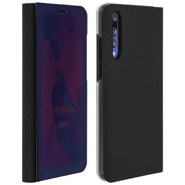 Housse - Huawei - P20 Pro - Etui Miroir - Coque Rigide - Funktion Stöd - Svart