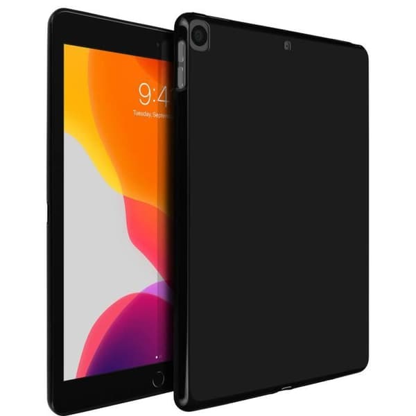 Coque iPad 2019 10.2 - AVISERA - Silikon Gel Flexibel - Ultra Tunn - Motståndskraftig - Svart