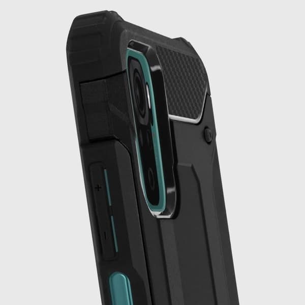 Skyddsfodral - AVIZAR - Defender II - Stöttålig - Kompatibel med Xiaomi Redmi Note 10s och 10 - Svart