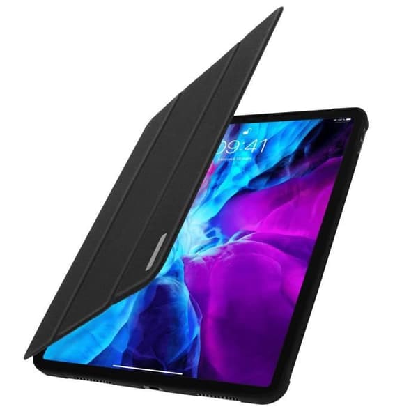 iPad Pro 12.9 2020-fodral - DUX DUCIS - Ekologiskt läder - Video- och tangentbordstöd - Sömntillstånd - Svart