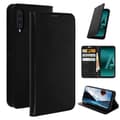 Miniatyrbild 2 av 4: Etui för Samsung Galaxy A50 - AVIZAR - Fodral Folio Läder - Videostöd - Svart - Heltäckande skydd
