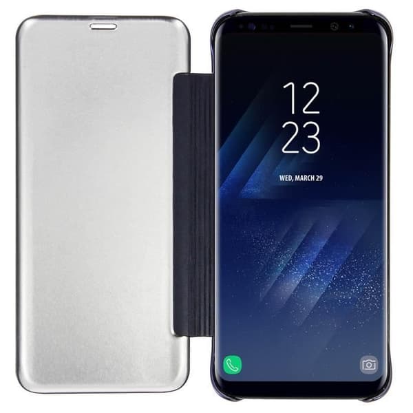 Husöverdrag - AVIZAR - Samsung Galaxy S8 - Genomskinlig - Spegeleffekt - Mörknattblå