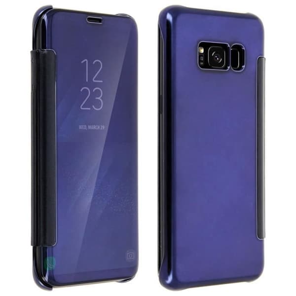 Husöverdrag - AVIZAR - Samsung Galaxy S8 - Genomskinlig - Spegeleffekt - Mörknattblå