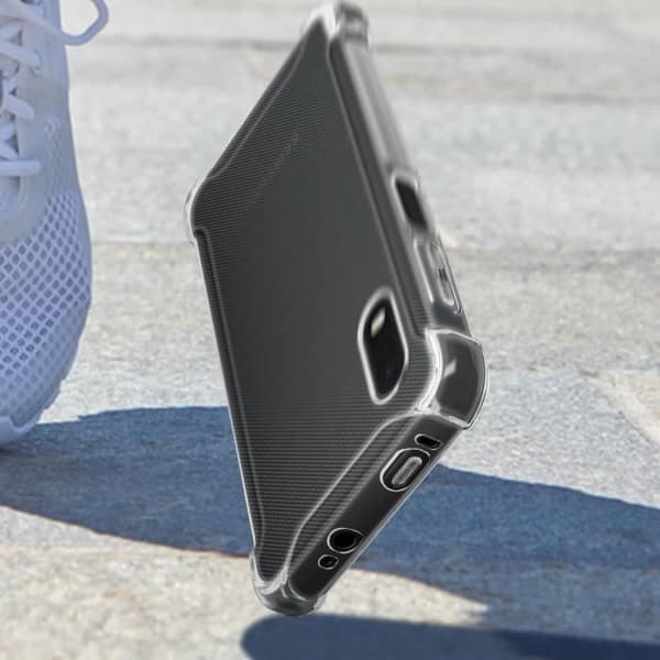 Fodral - AKASHI - Galaxy Xcover Pro - Flexibel - Stötsäker - Transparent Vit