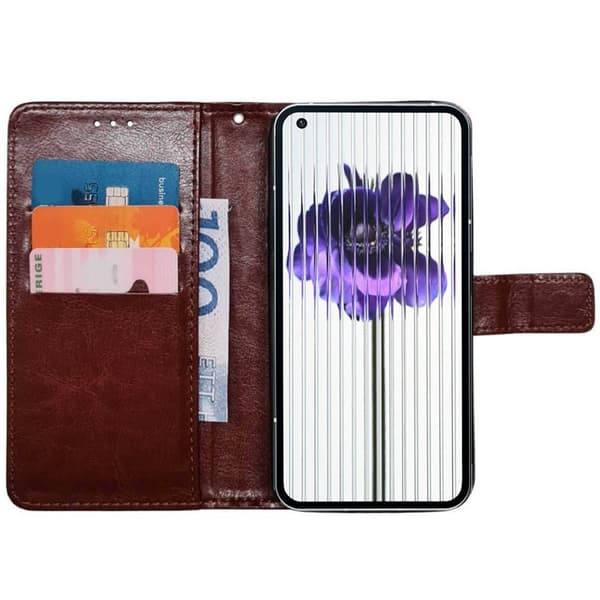 Mobil lommebok 3-kort Nothing Phone (1) - Brun