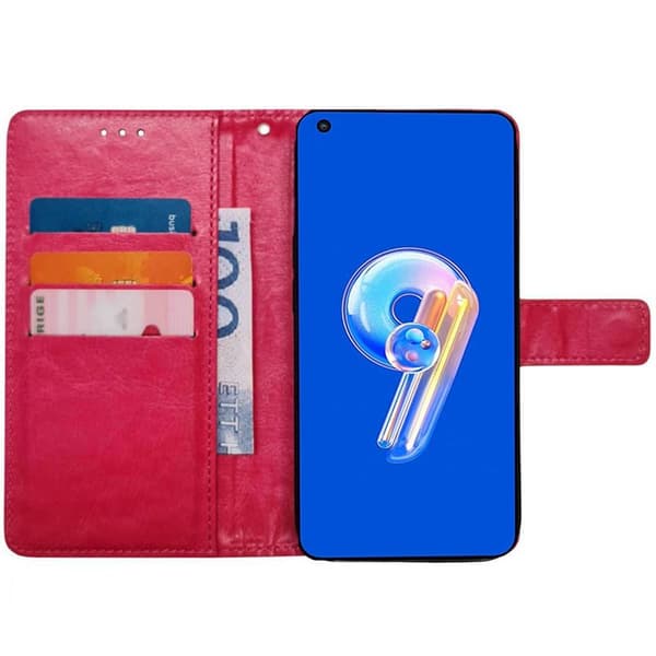 Mobil lommebok 3-kort Asus Zenfone 9 - Rosa
