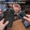 Miniatyrbillede 2 af 11: Panserbeskyttende etui Kompatibel med iPhone med 3 kreditkortpladser