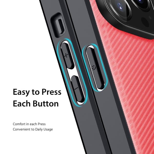 DUX DUCIS iPhone 14 Pro Max Deksel FINO Series Rød