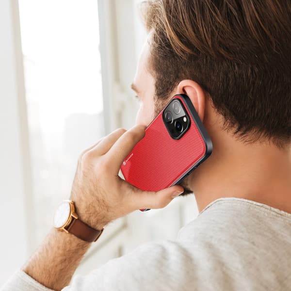 DUX DUCIS iPhone 14 Pro Max Deksel FINO Series Rød