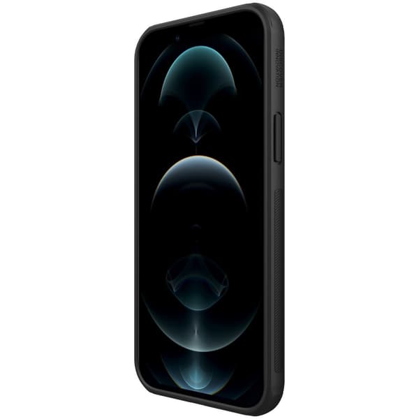 Nillkin iPhone 13 Pro Max Kuori Frosted Shield Logo Cutout Musta