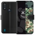 Miniatyrbillede 1 af 3: Motorola Moto E6i Tegnebogsetui Hær