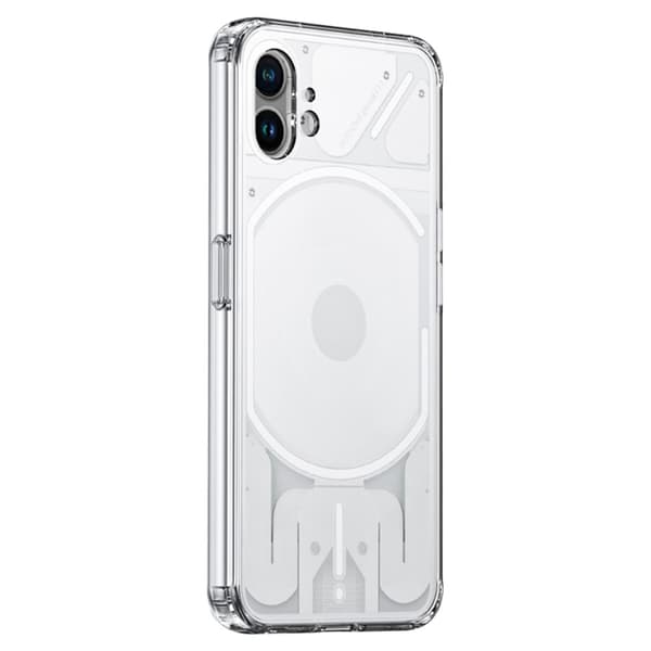 SKALO Nothing Phone (1) Iskunkestävä Clear Hybridi Suojakuori - Läpinäkyvä