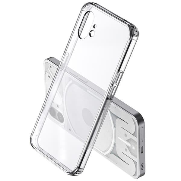 SKALO Nothing Phone (1) Iskunkestävä Clear Hybridi Suojakuori - Läpinäkyvä