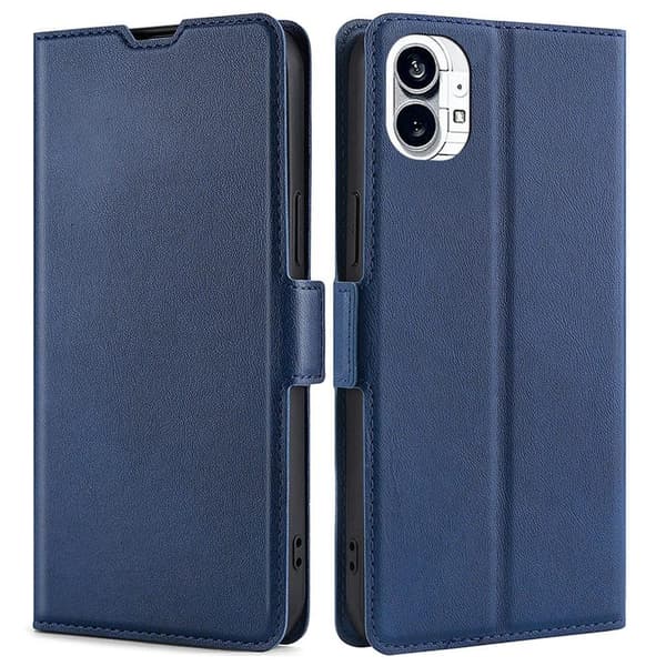 SKALO Nothing Phone (1) Ultrathin Premium Wallet Case - Sininen