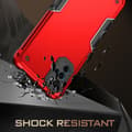 Miniatyrbillede 5 af 6: SKALO Motorola Moto G22 Shockproof Armor Hybrid Cover - Sort