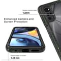 Pikkukuva 3 / 5: SKALO Motorola Moto G22 Iskunkestävä Clear Hybridi Suojakuori - Musta