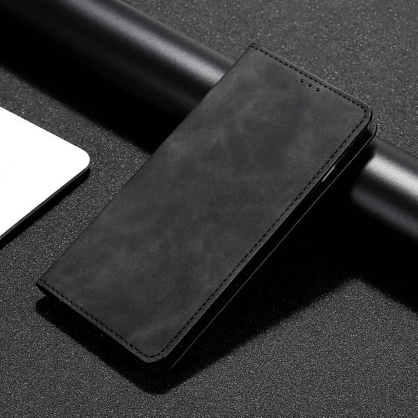 SKALO Nothing Phone (1) Slim Premium Lompakkokotelo - Musta