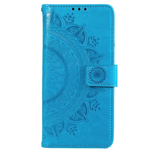 SKALO Motorola Moto G22 Mandala Flip Cover - Blå
