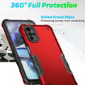 Pikkukuva 2 / 6: SKALO Motorola Moto G22 Shockproof Armor Suojakuori - Ruusukulta