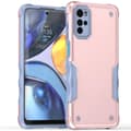 Pikkukuva 1 / 6: SKALO Motorola Moto G22 Shockproof Armor Suojakuori - Ruusukulta