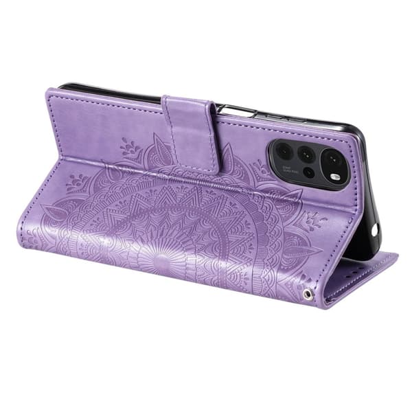 SKALO Motorola Moto G22 Mandala Flip Cover - Lilla