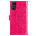 Miniatyrbillede 6 af 6: SKALO Motorola Moto G22 Mandala Flip Cover - Cerise