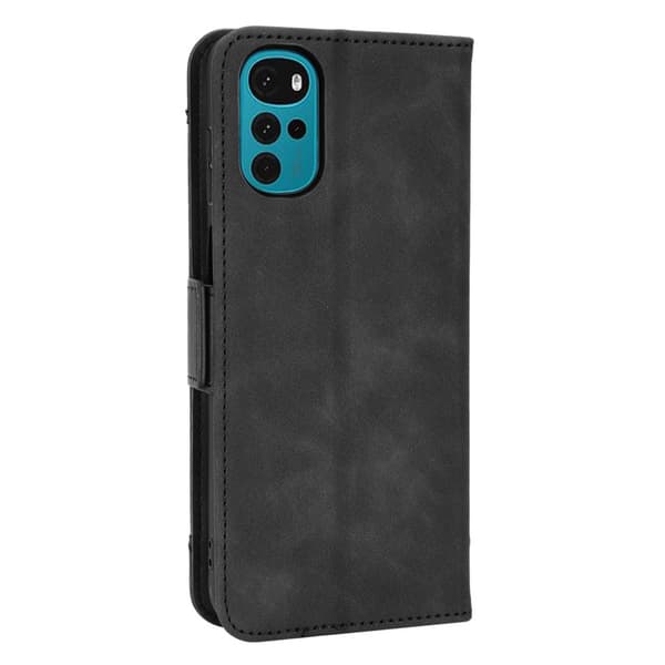 SKALO Motorola Moto G22 6-lokeroa Lompakkokotelo - Musta