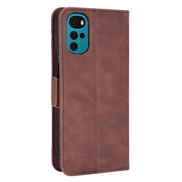 SKALO Motorola Moto G22 6-lokeroa Lompakkokotelo - Ruskea