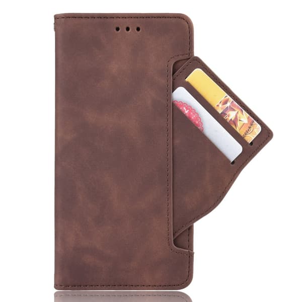 SKALO Motorola Moto G22 6-lokeroa Lompakkokotelo - Ruskea