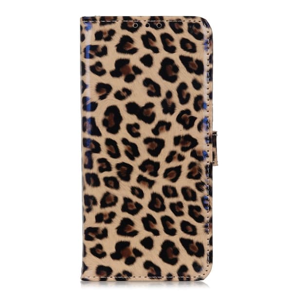 SKALO Motorola Moto G22 Leopardikuvioinen lompakkokotelo PU-nahasta.