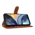 Pikkukuva 3 / 7: SKALO Motorola Moto G22 Matt PU Nahka lompakkokotelo - Ruskea