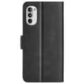 Pikkukuva 6 / 6: SKALO Motorola Moto G52 Premium Wallet Lompakkokotelo - Musta
