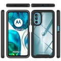 Miniatyrbild 6 av 6: SKALO Motorola Moto G52 Shockproof Clear Hybrid Skal - Svart