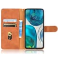 Pikkukuva 2 / 6: SKALO Motorola Moto G52 Matt PU Nahka lompakkokotelo - Ruskea