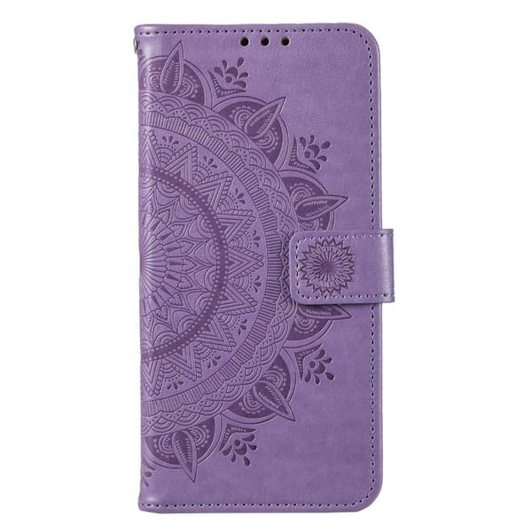 SKALO Motorola Moto E32/E32s Mandala Flip Cover - Lilla