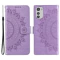 Miniatyrbillede 1 af 5: SKALO Motorola Moto E32/E32s Mandala Flip Cover - Lilla