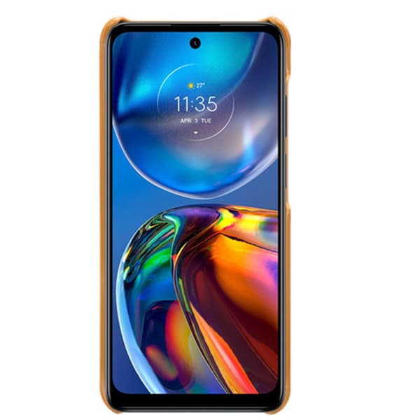 SKALO Motorola Moto E32/E32s PU-Läder Korthållare Skal - Ljusbrun