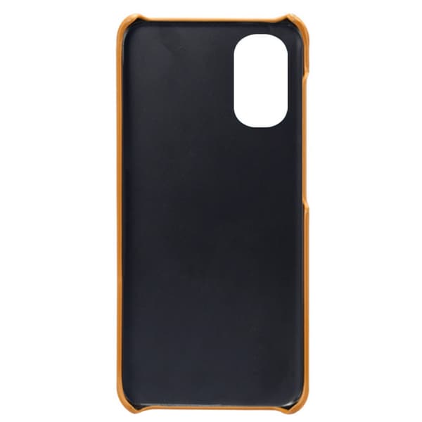 SKALO Motorola Moto E32/E32s PU-Läder Korthållare Skal - Ljusbrun